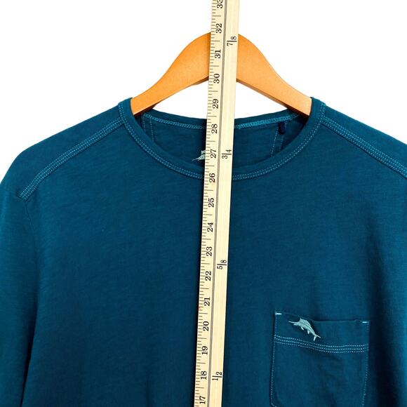 Tommy Bahama T-Shirt Men’s Medium Blue Soft Tee Short Sleeve Crew Neck Casual - Picture 7 of 9